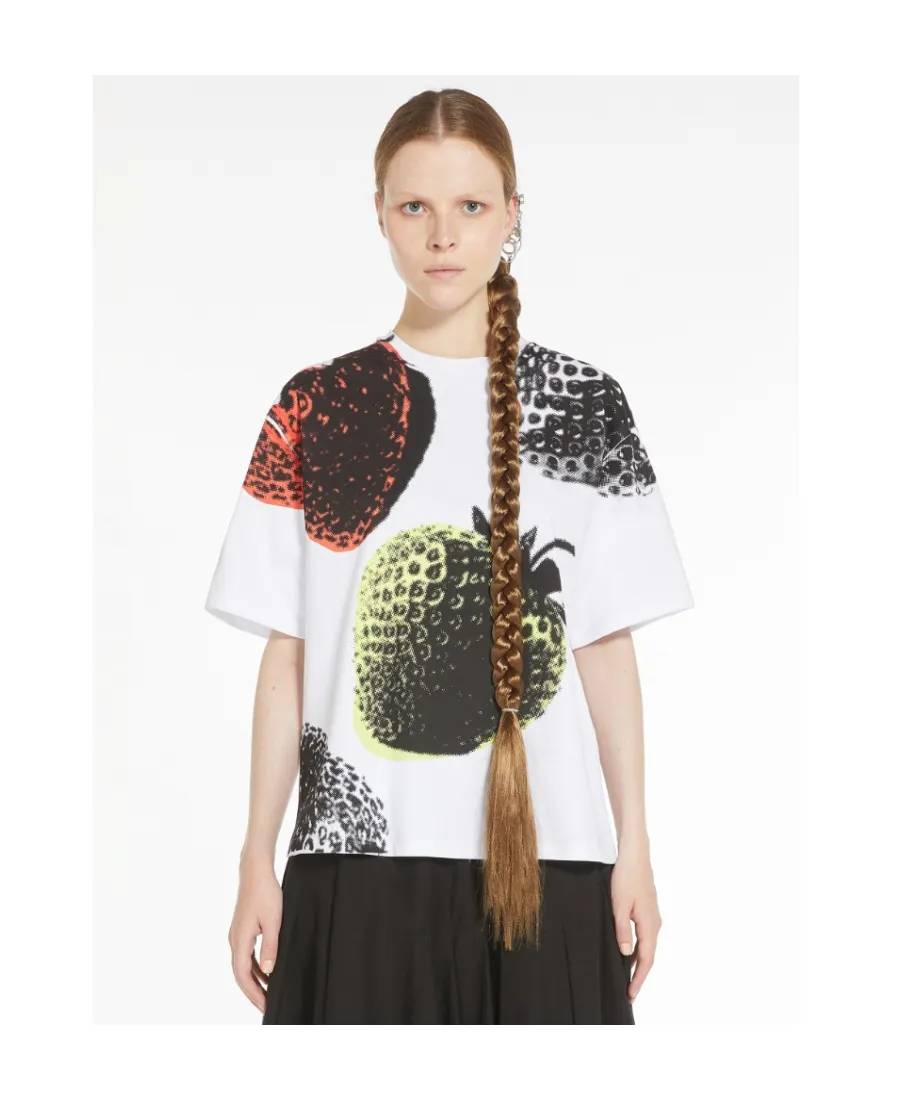 Graphic-Print Oversized Cotton T-Shirt