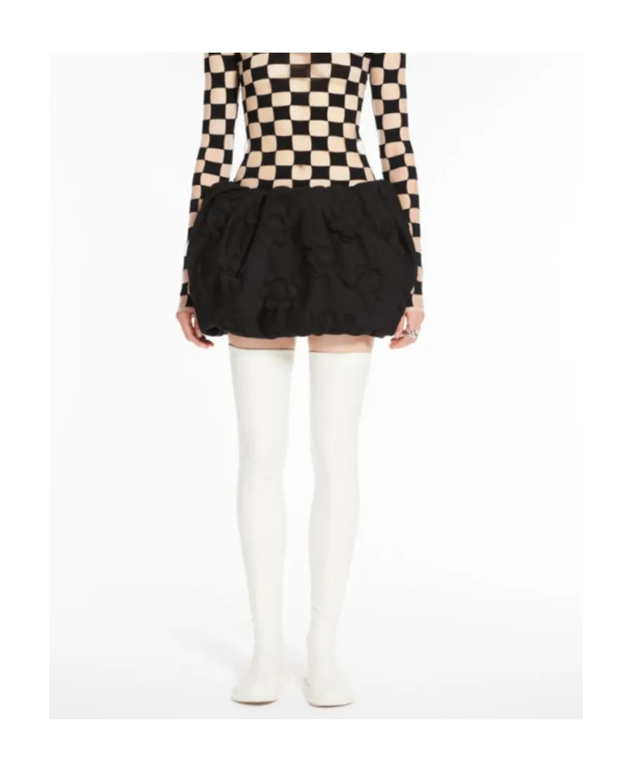 Ruched Puffball Skirt
