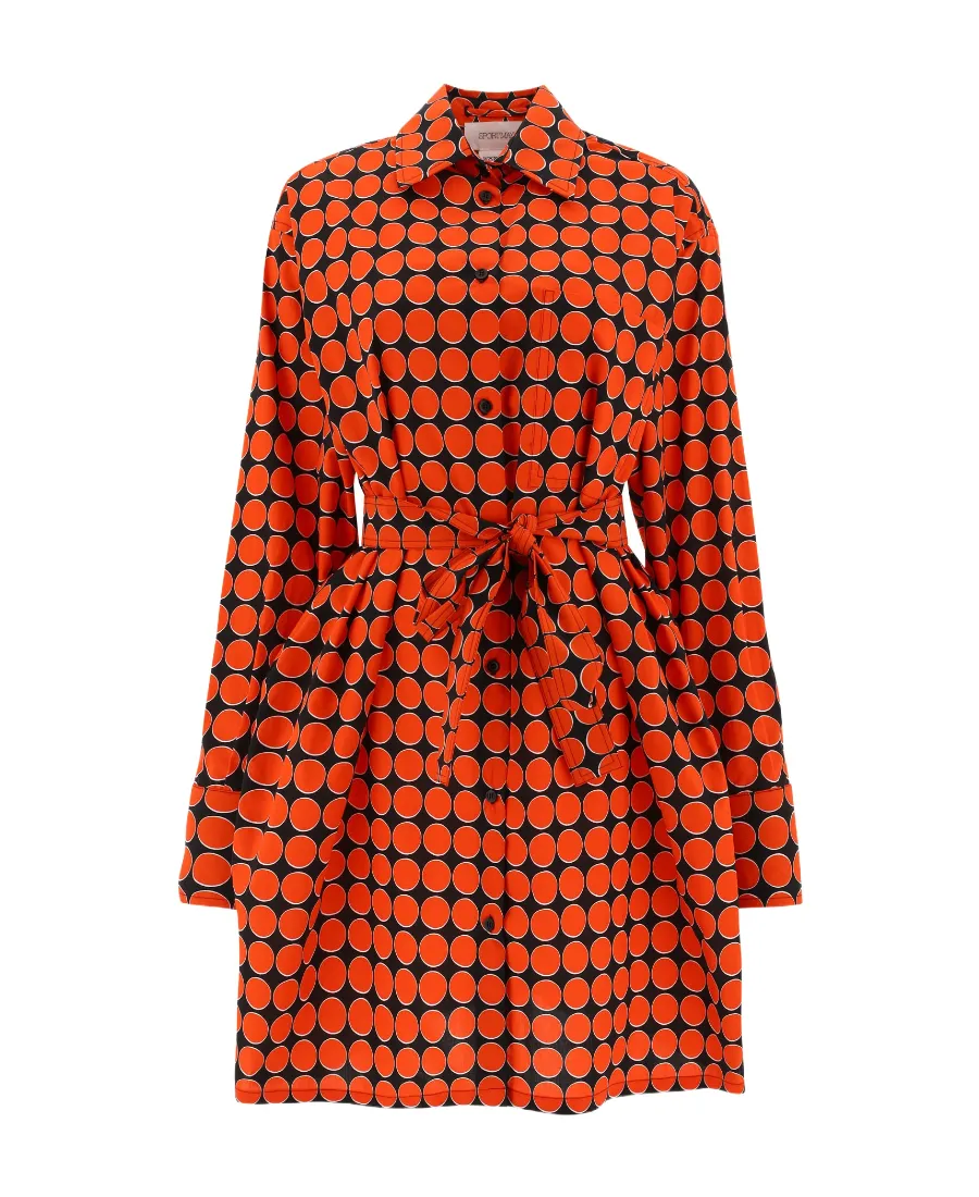 Monogram-Print Shirt Dress