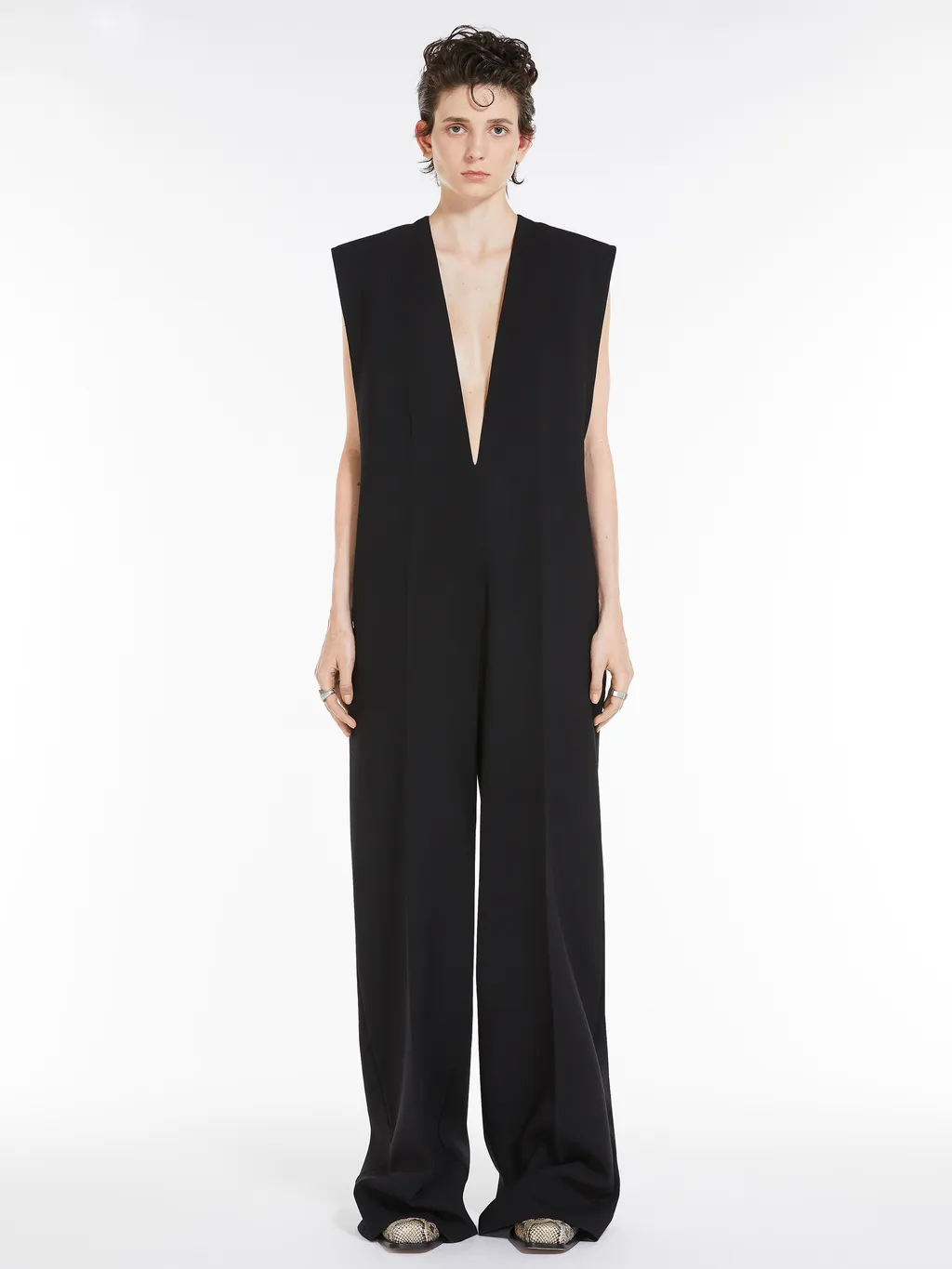 V-Neck Sleeveless Jumpsuit