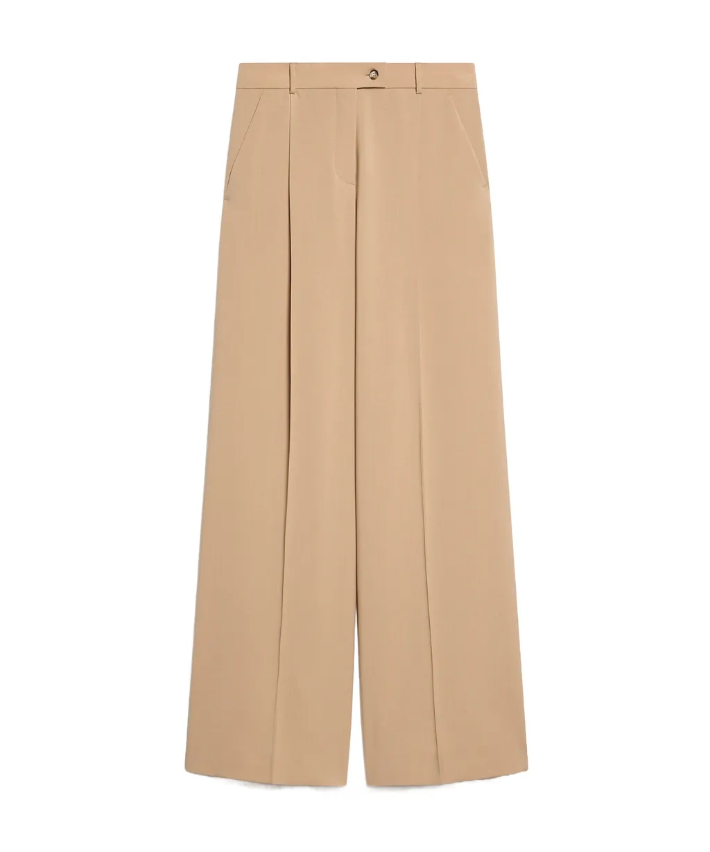Button Detailed Straight Leg Pants