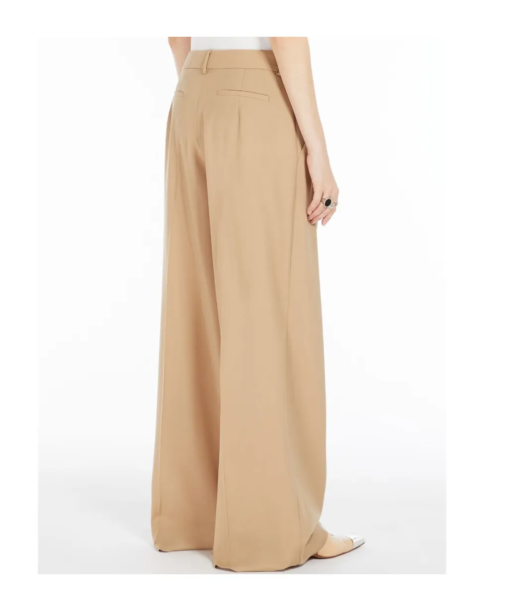 Button Detailed Straight Leg Pants