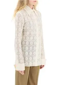Sava Floral-Lace Fitted Shirt