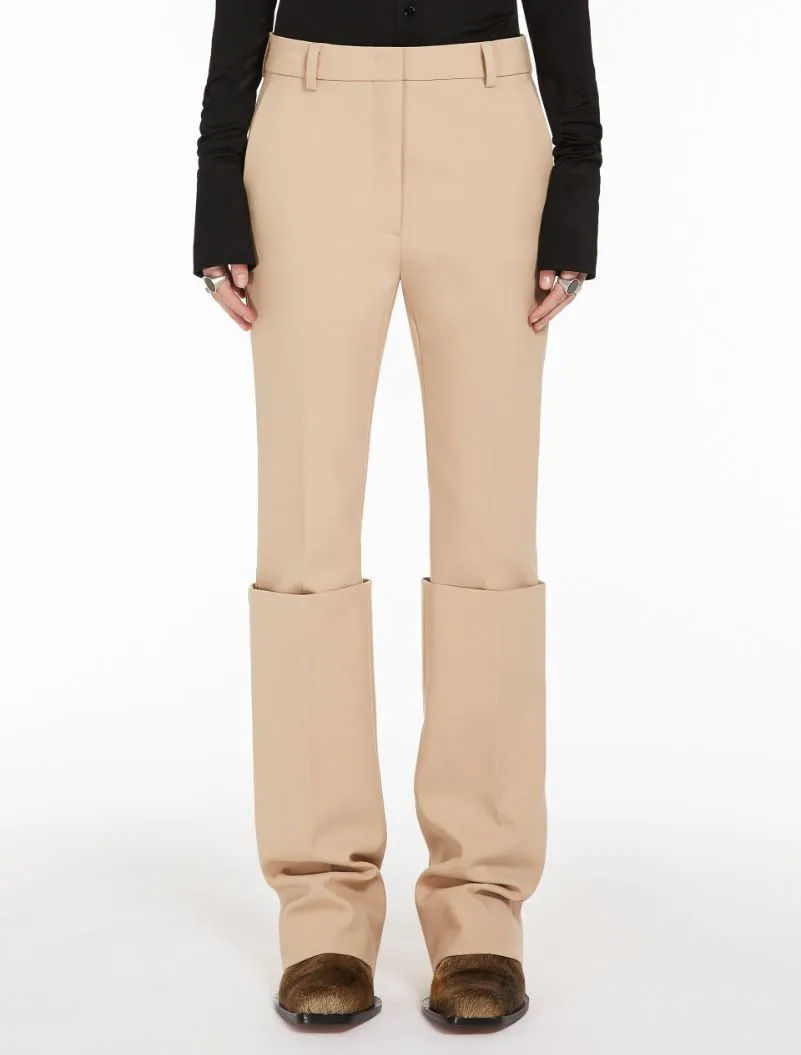 Belted Straight Leg Trousers