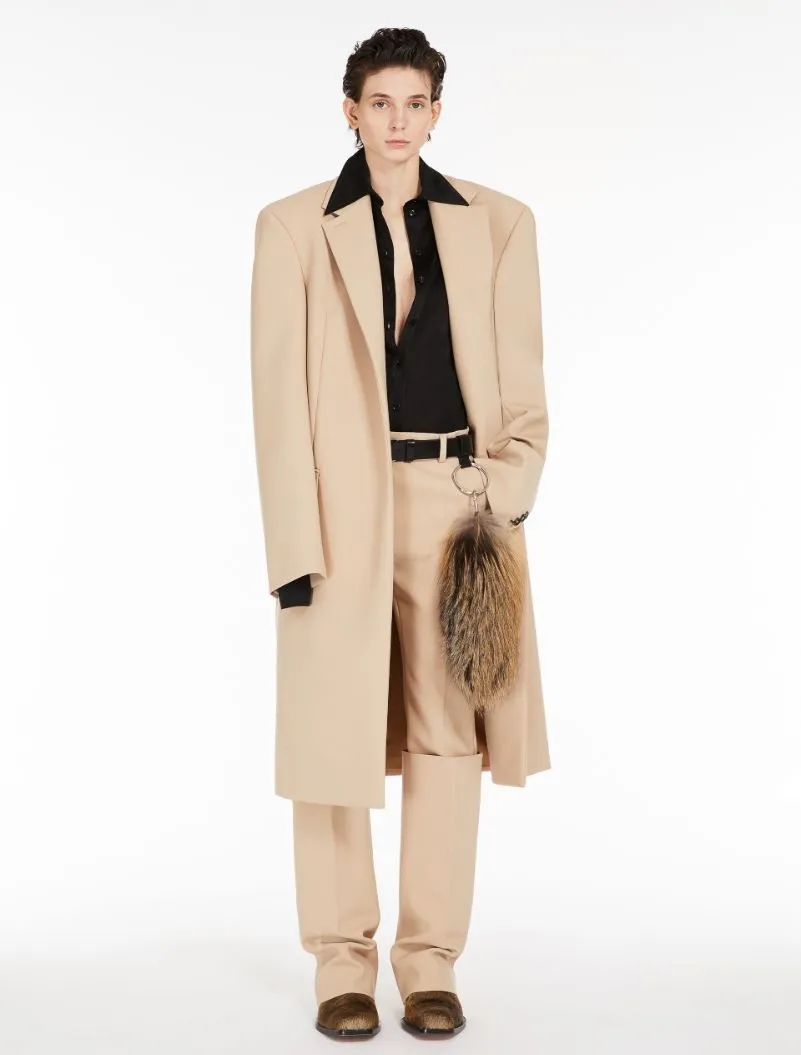 Belted Straight Leg Trousers