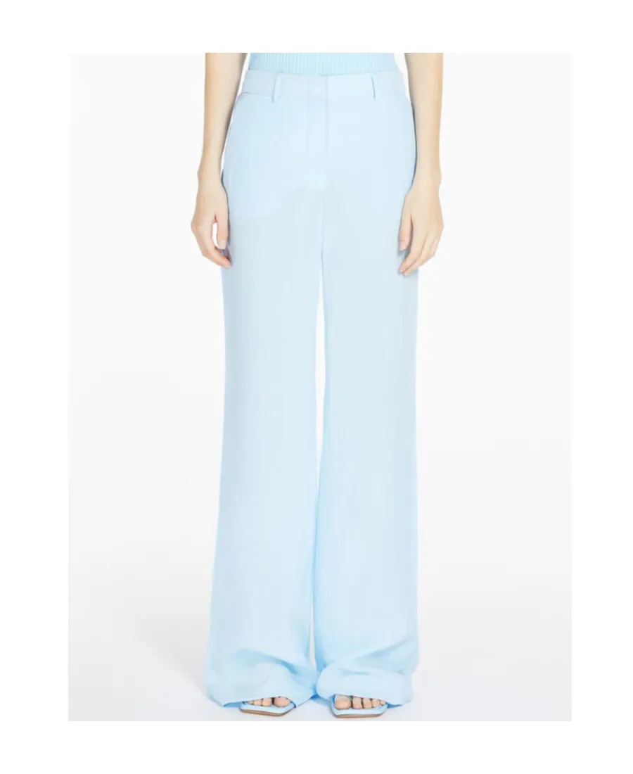 Straight-Leg Cut Trousers