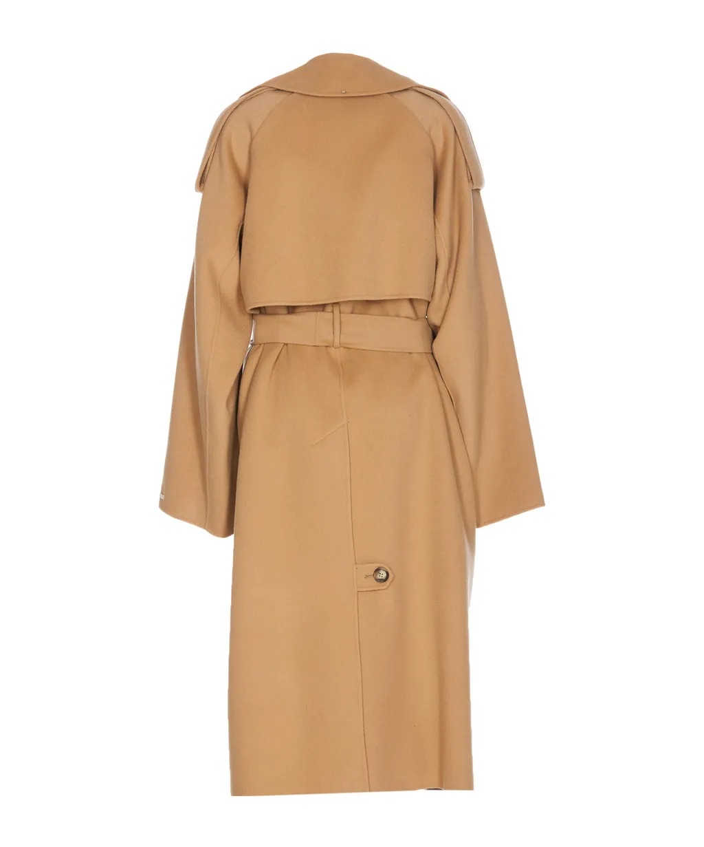 Belted Long-Sleeved Coat