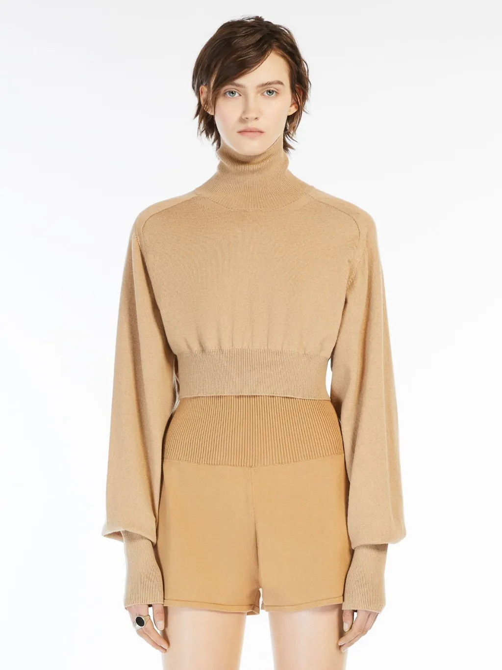 High Neck Long-Sleeved Jumper