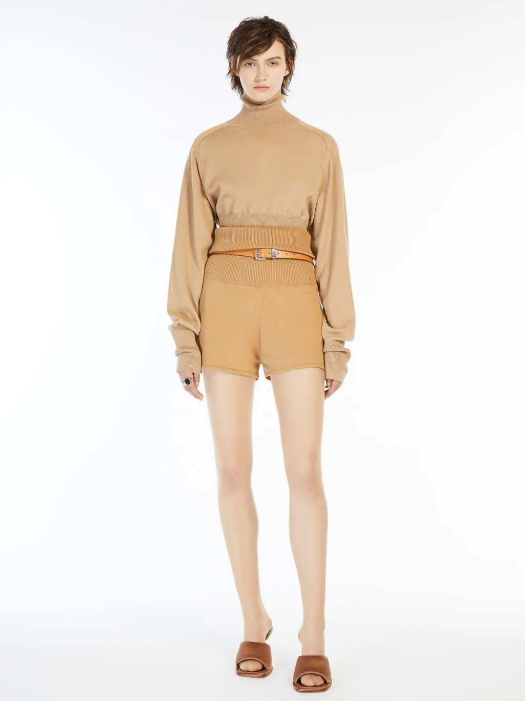 High Neck Long-Sleeved Jumper