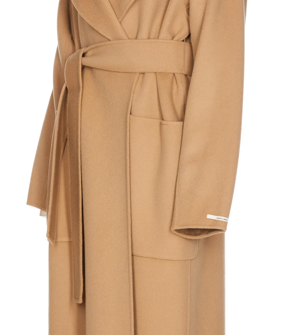Belted Long-Sleeved Coat