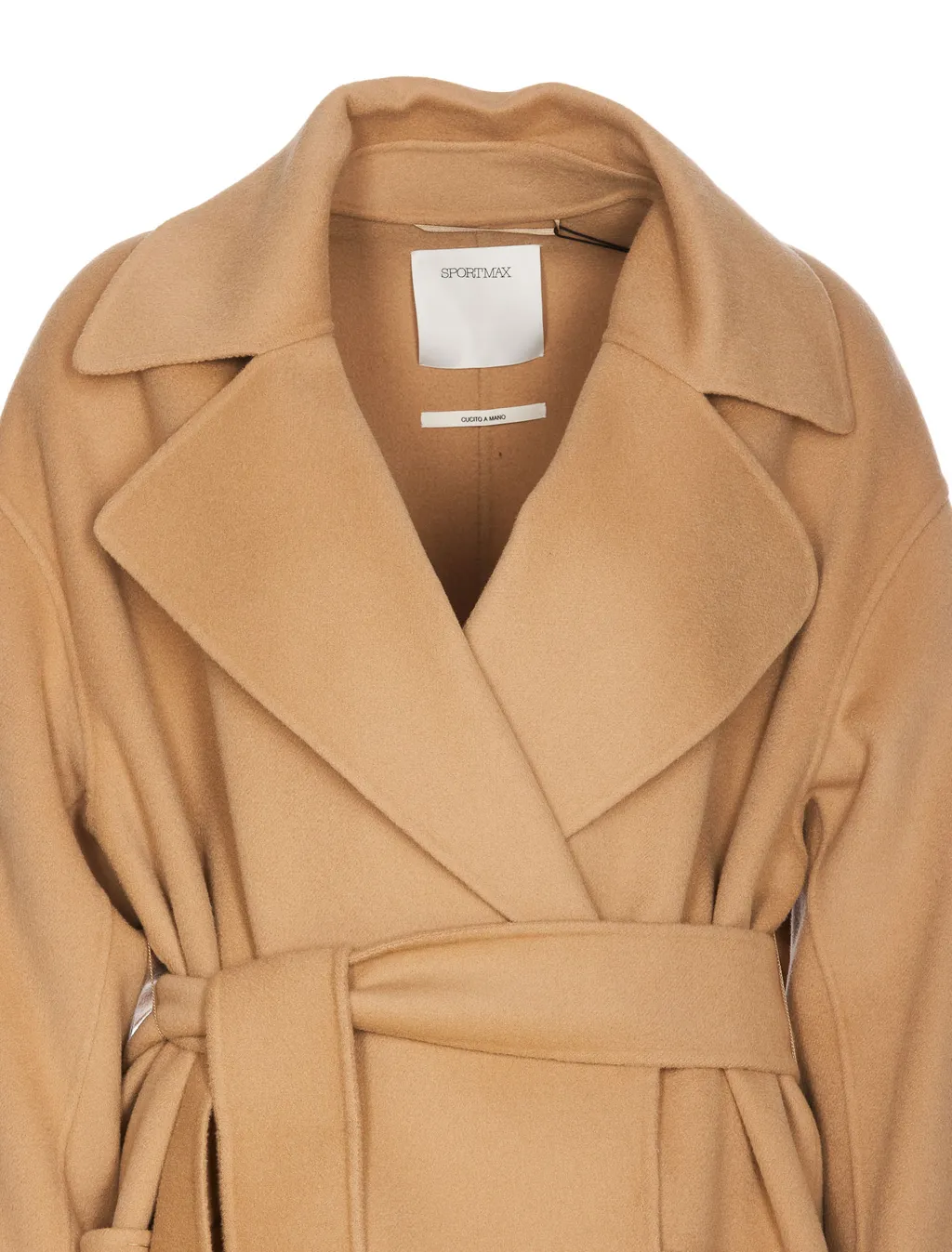 Belted Long-Sleeved Coat