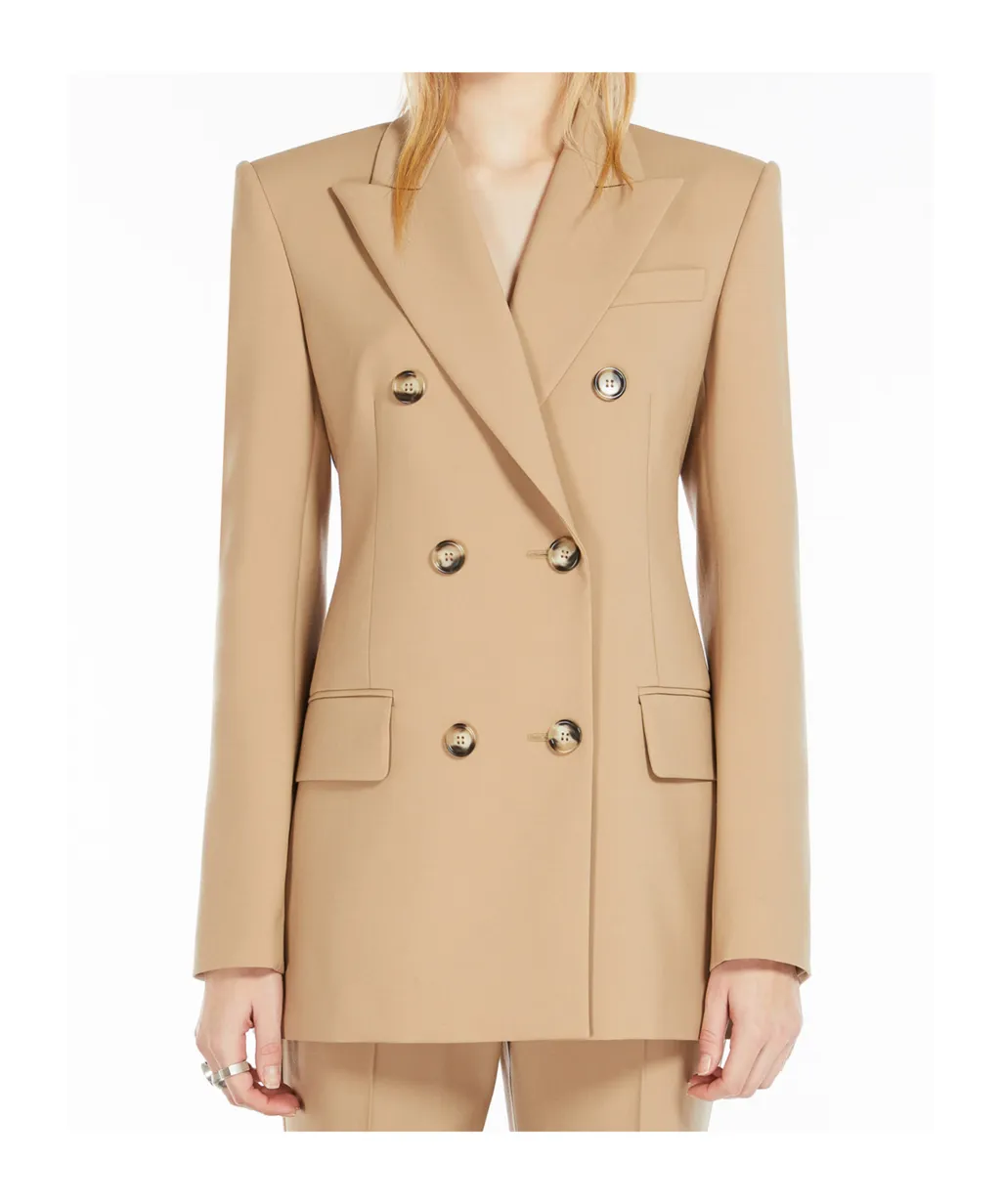 Double-Breasted Long-Sleeved Jacket