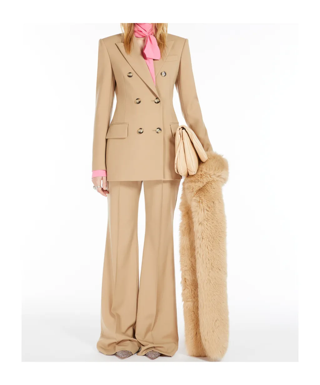 Double-Breasted Long-Sleeved Jacket