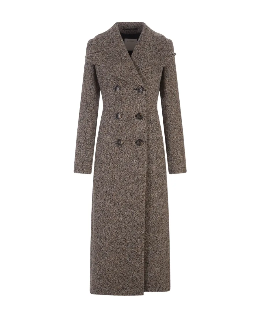 Logo Double-Breasted Coat