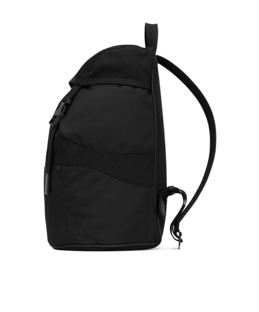 Logo Embroidered Buckle Fastening Backpack
