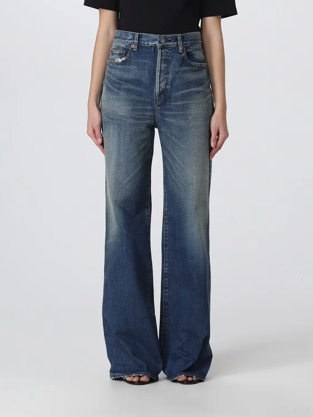 High Waist Straight Leg Jeans