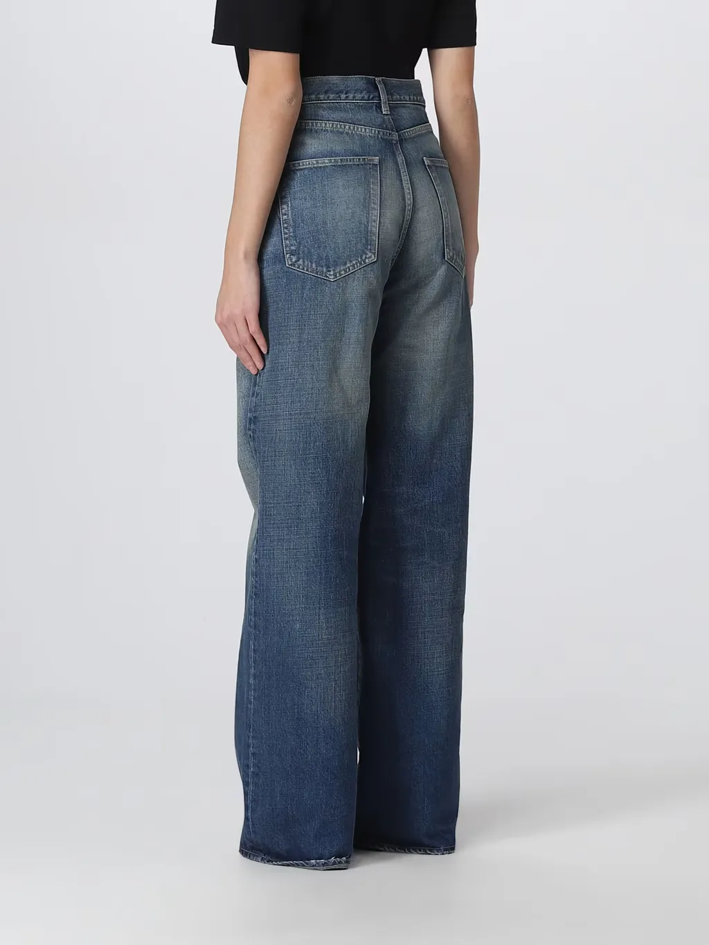 High Waist Straight Leg Jeans