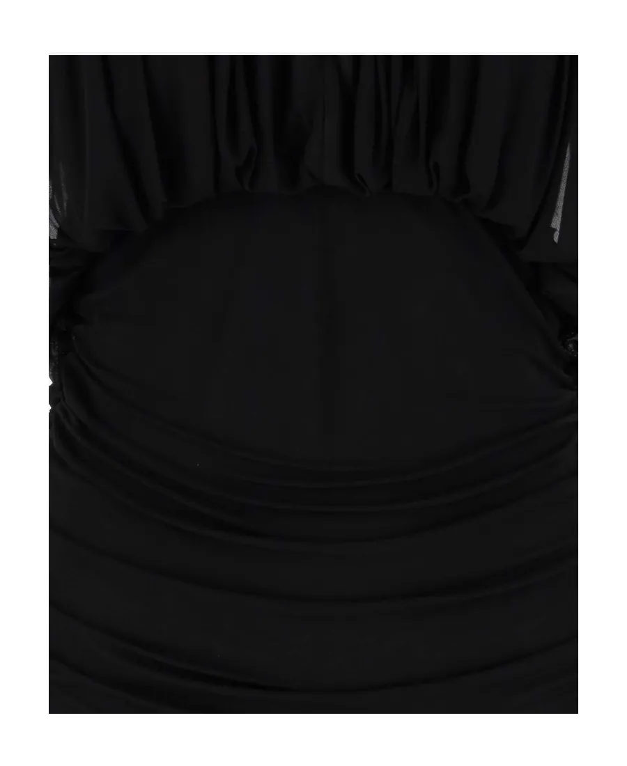 Draped Sleeveless Dress