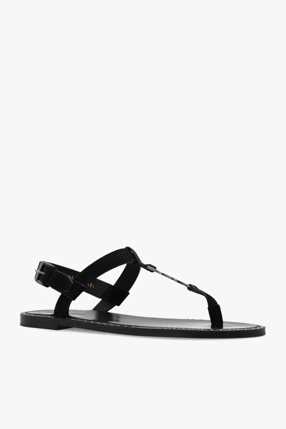 Cassandra Logo Plaque Sandals