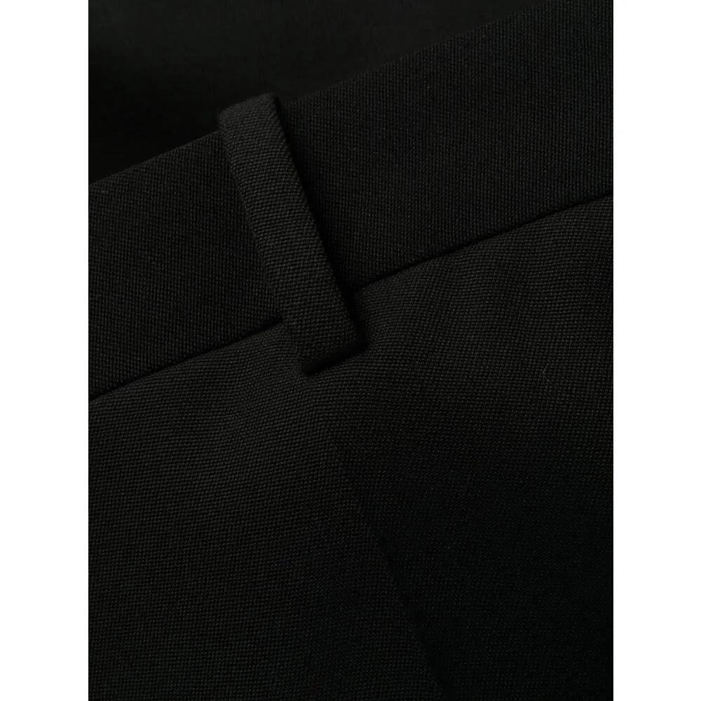 Button Detailed Straight Leg Trousers