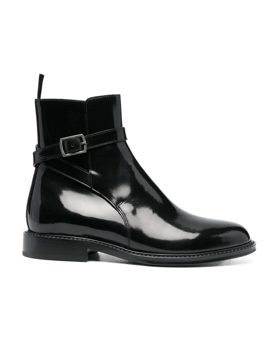 Patent Leather Ankle Boots