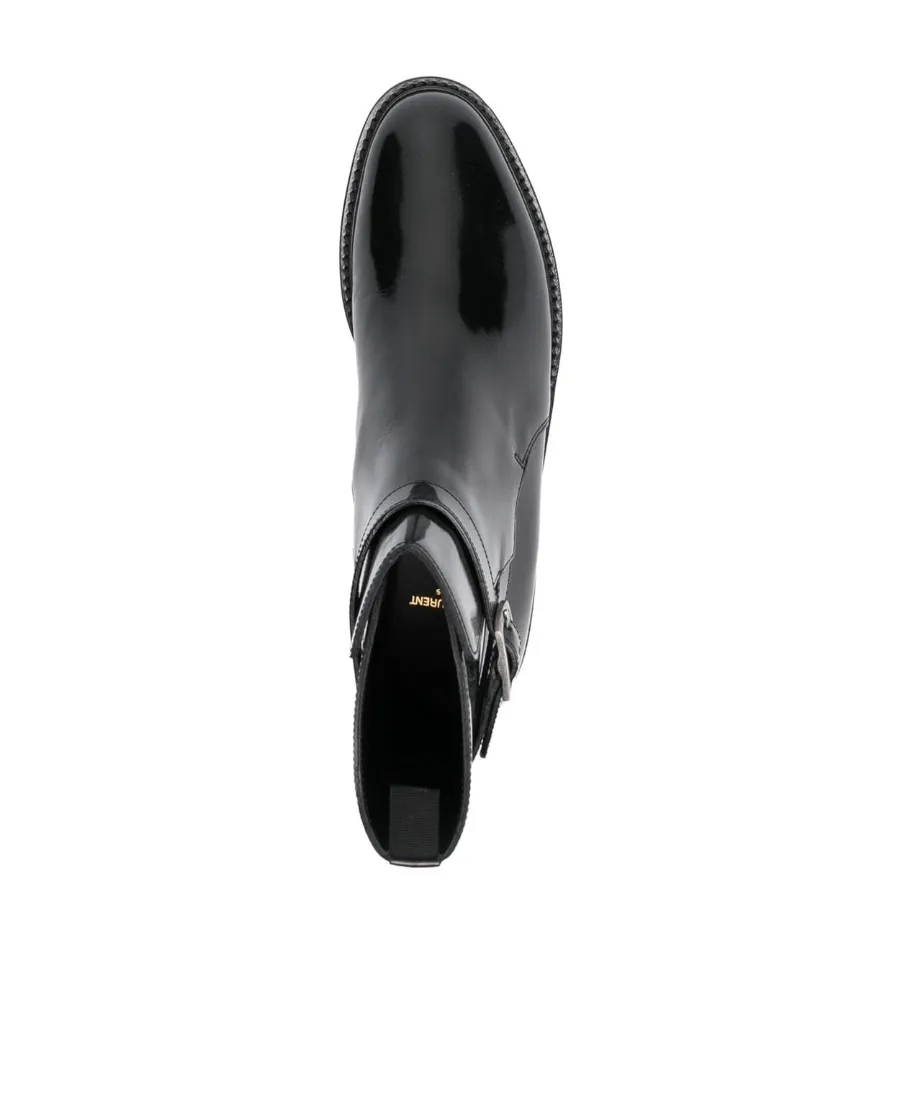 Patent Leather Ankle Boots