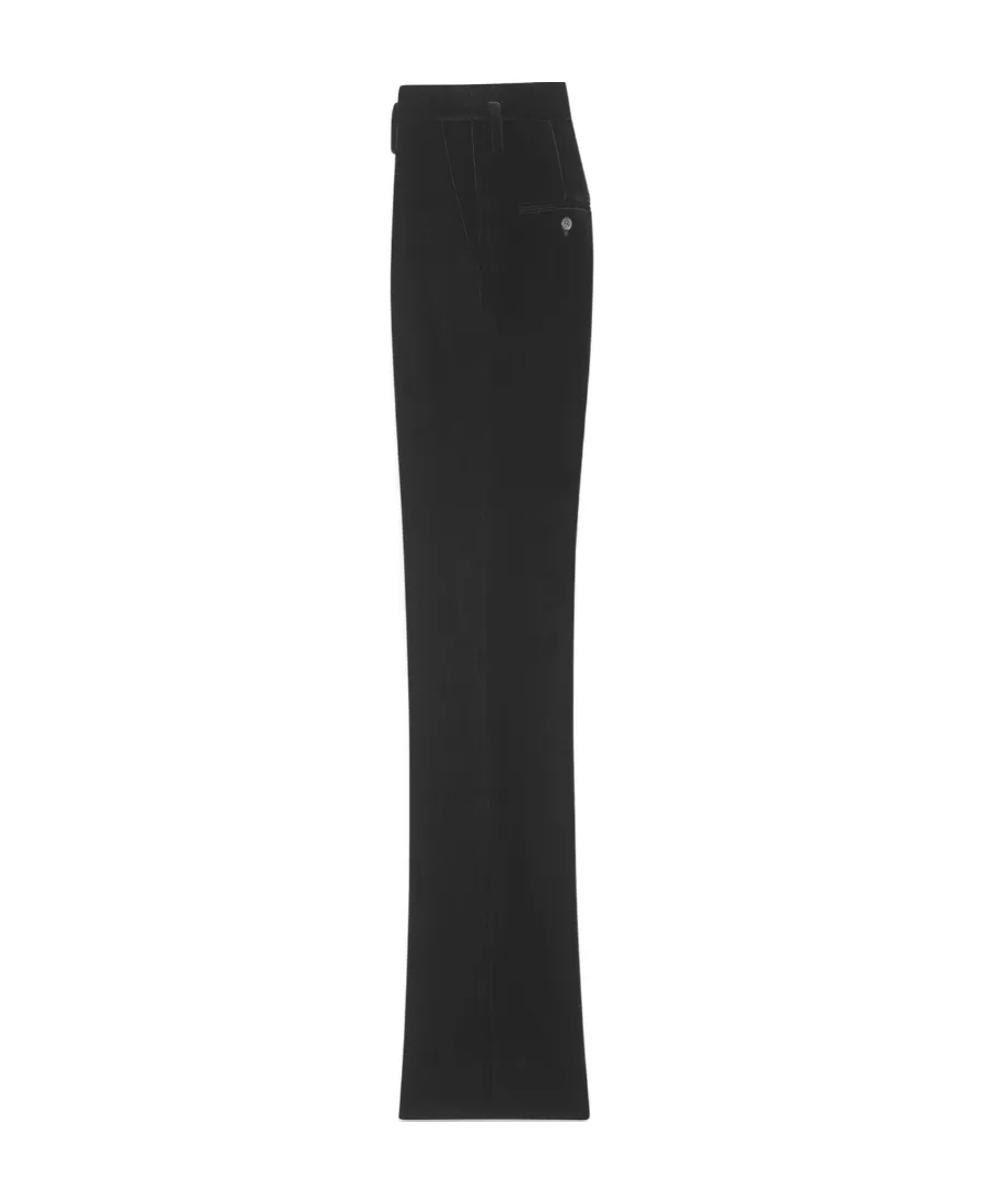 High Waist Velvet Trousers