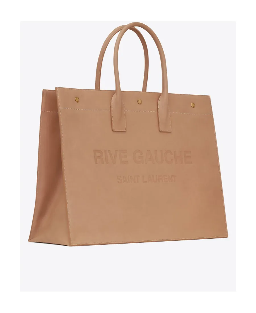 Rive Gauche Large Tote Bag In Smooth Leather
