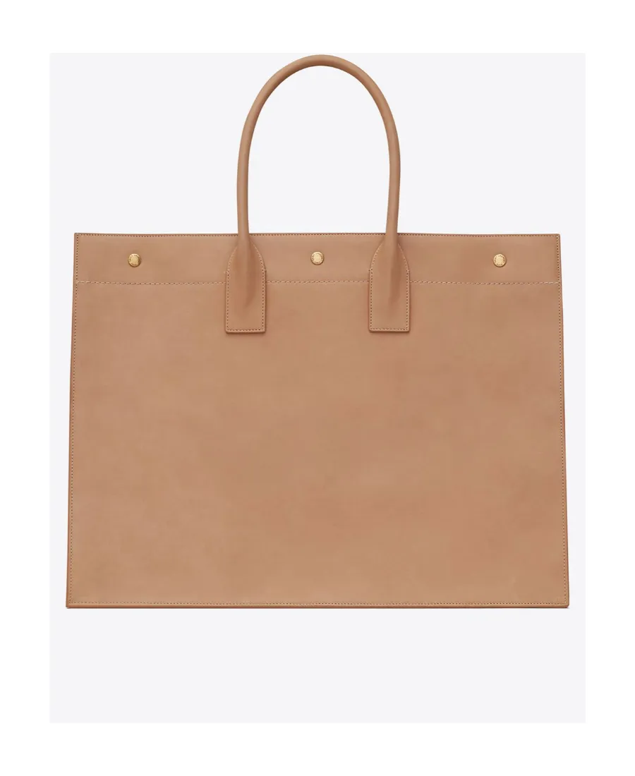 Rive Gauche Large Tote Bag In Smooth Leather