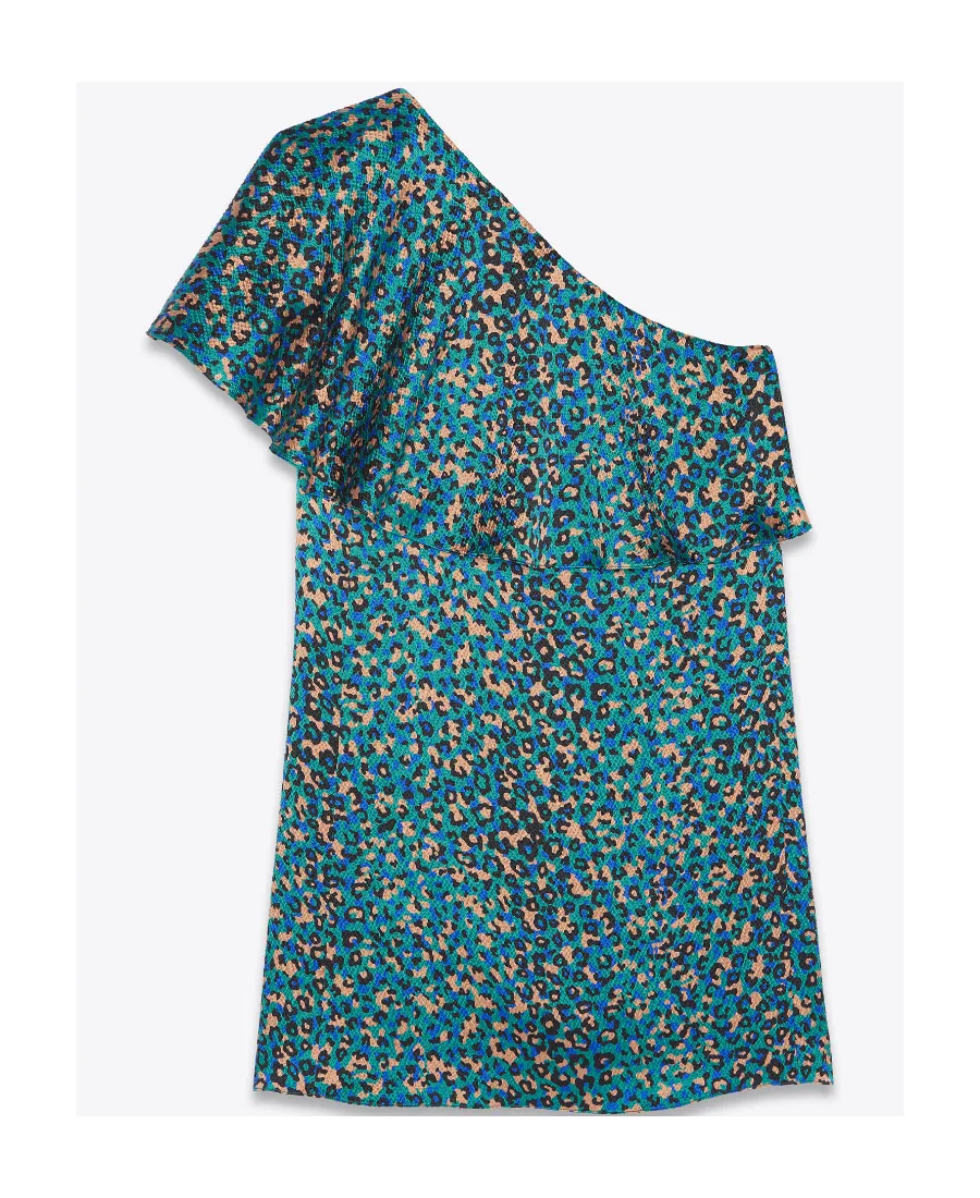 One-Shoulder Ruffled Mini Dress