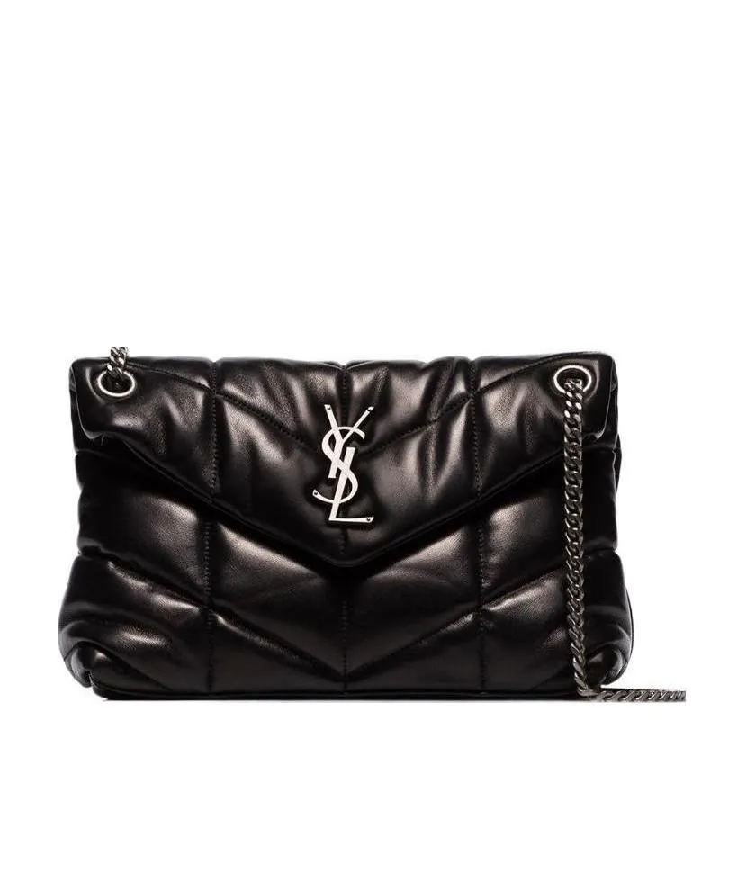 Puffer Logo Plaque Small Shoulder Bag