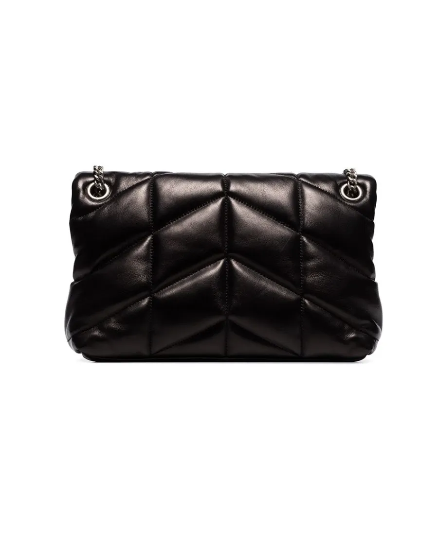 Puffer Logo Plaque Small Shoulder Bag