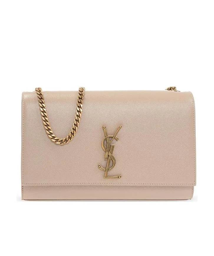 Logo Leather Shoulder Bag