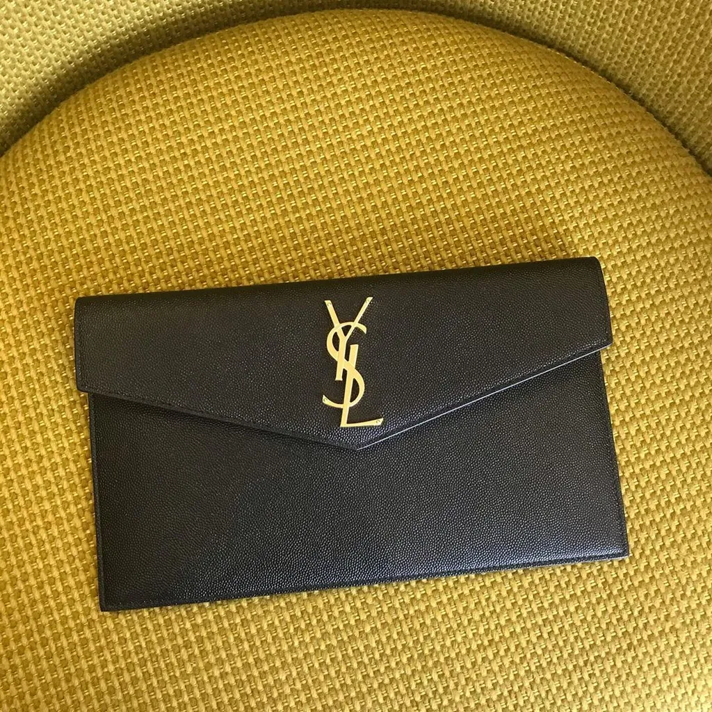 Uptown Logo Plaque Clutch Bag