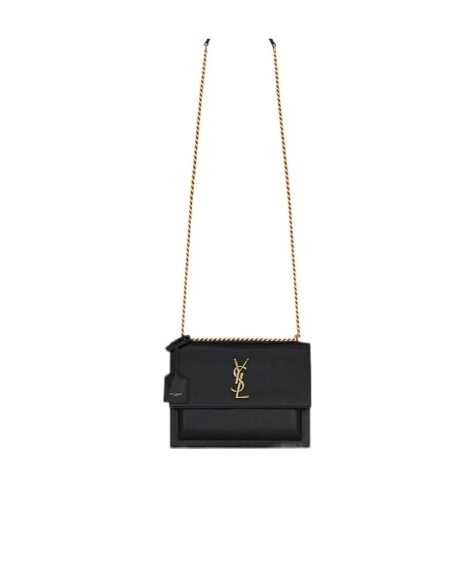 Sunset Logo Plaque Medium Shoulder Bag