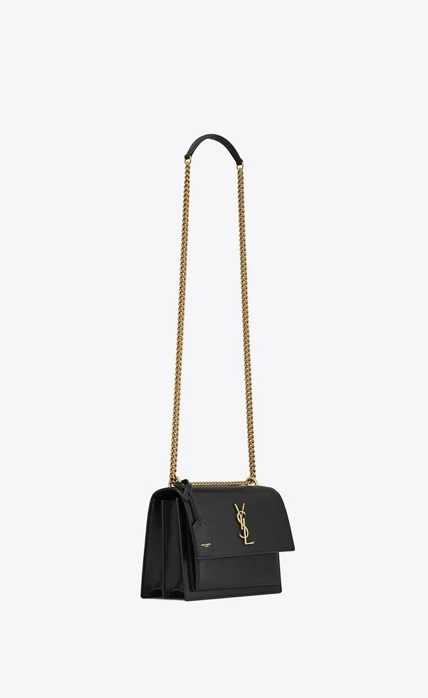 Sunset Logo Plaque Medium Shoulder Bag