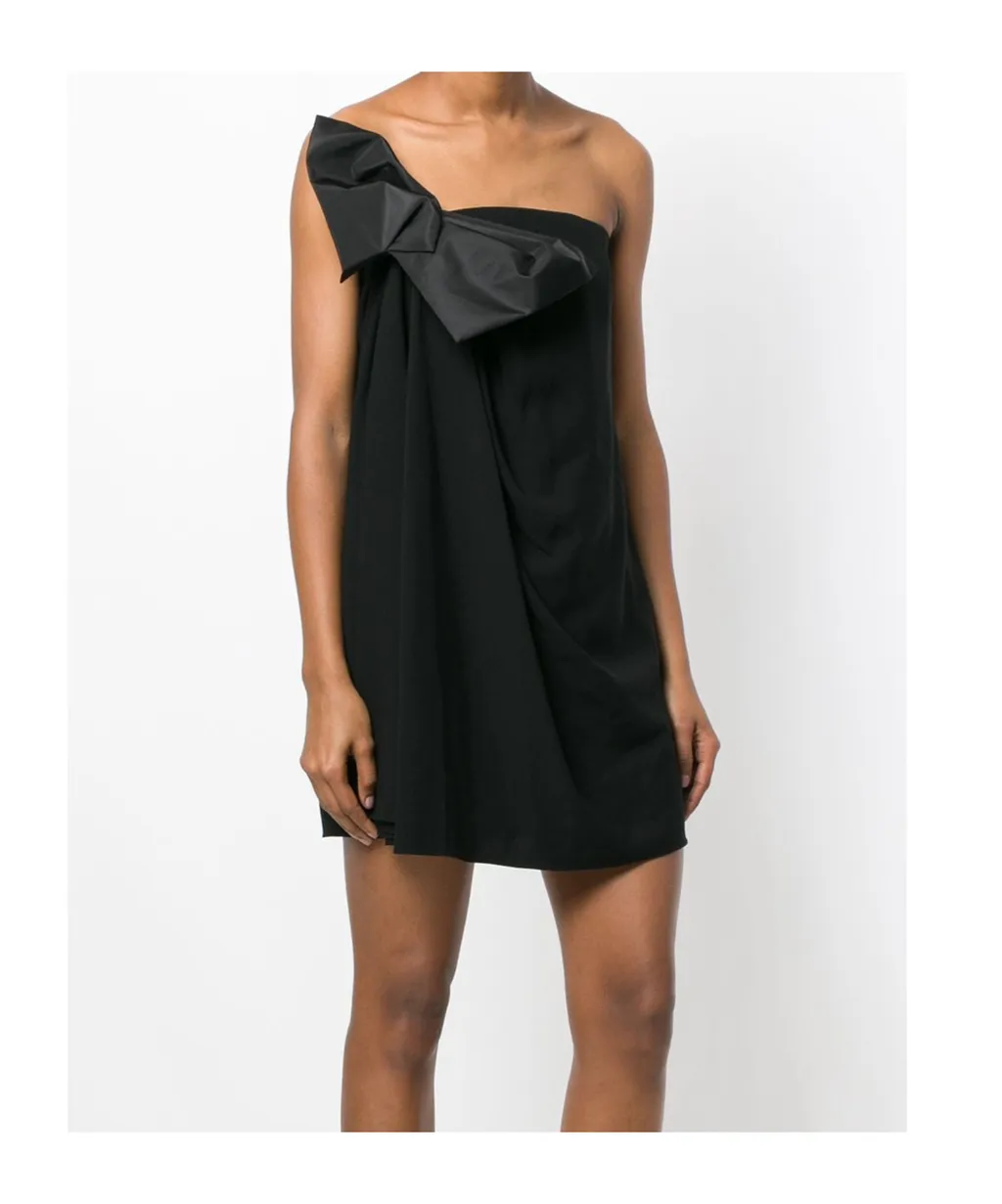Strapless Bow Mini Dress