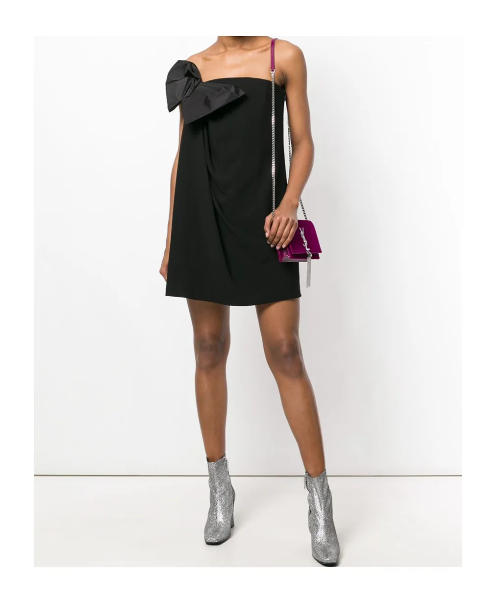 Strapless Bow Mini Dress