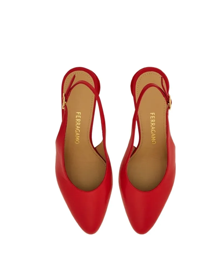 Spherical Heel Slingback Pump