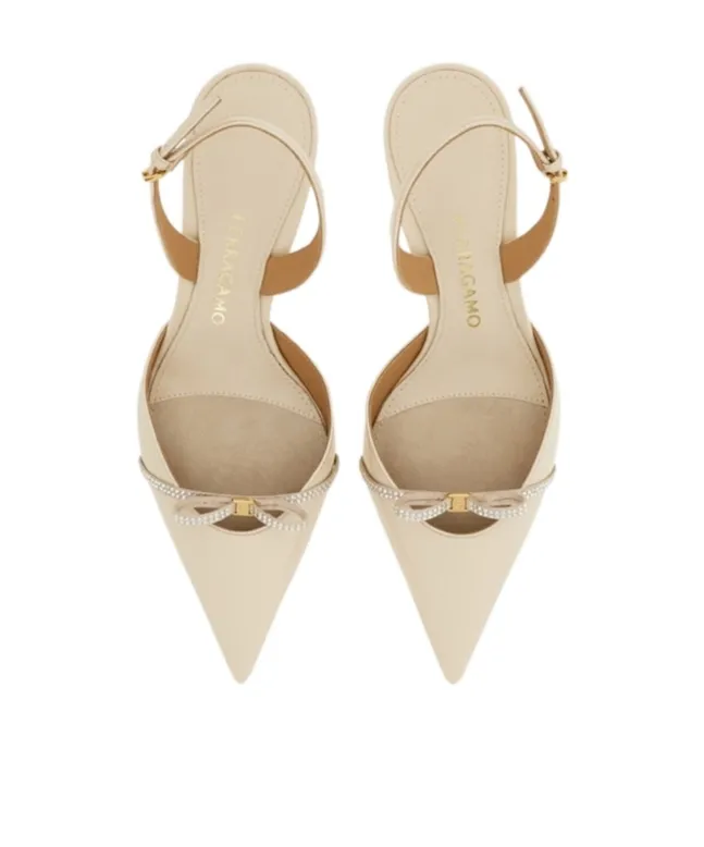 Slingback With Mini Bow