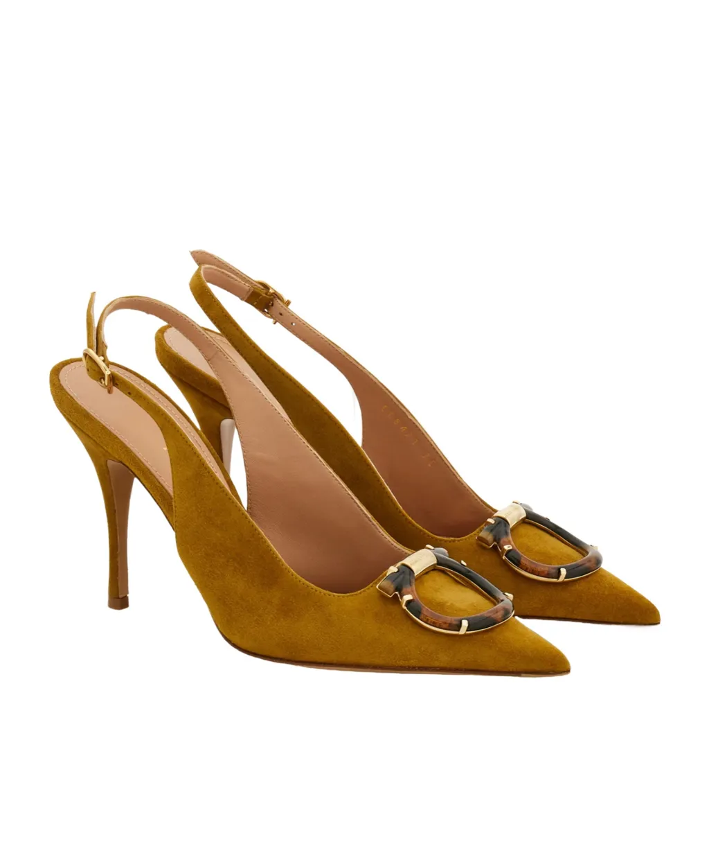 Maxi Gancini Slingback Pump
