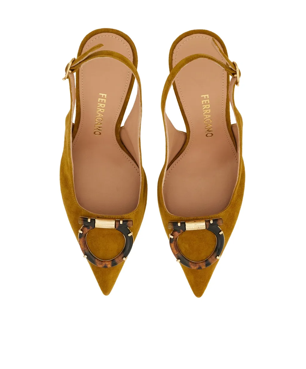 Maxi Gancini Slingback Pump