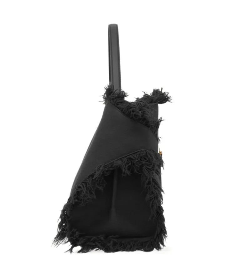 Fringed Hug Soft Shoulder Bag