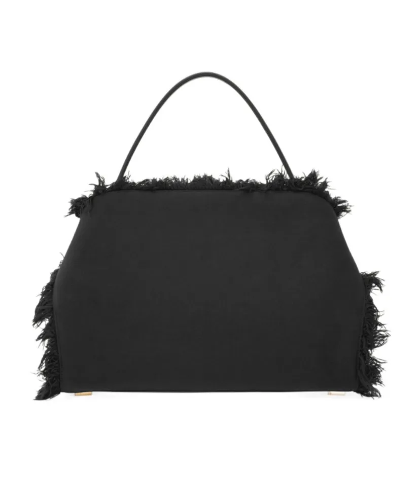 Fringed Hug Soft Shoulder Bag