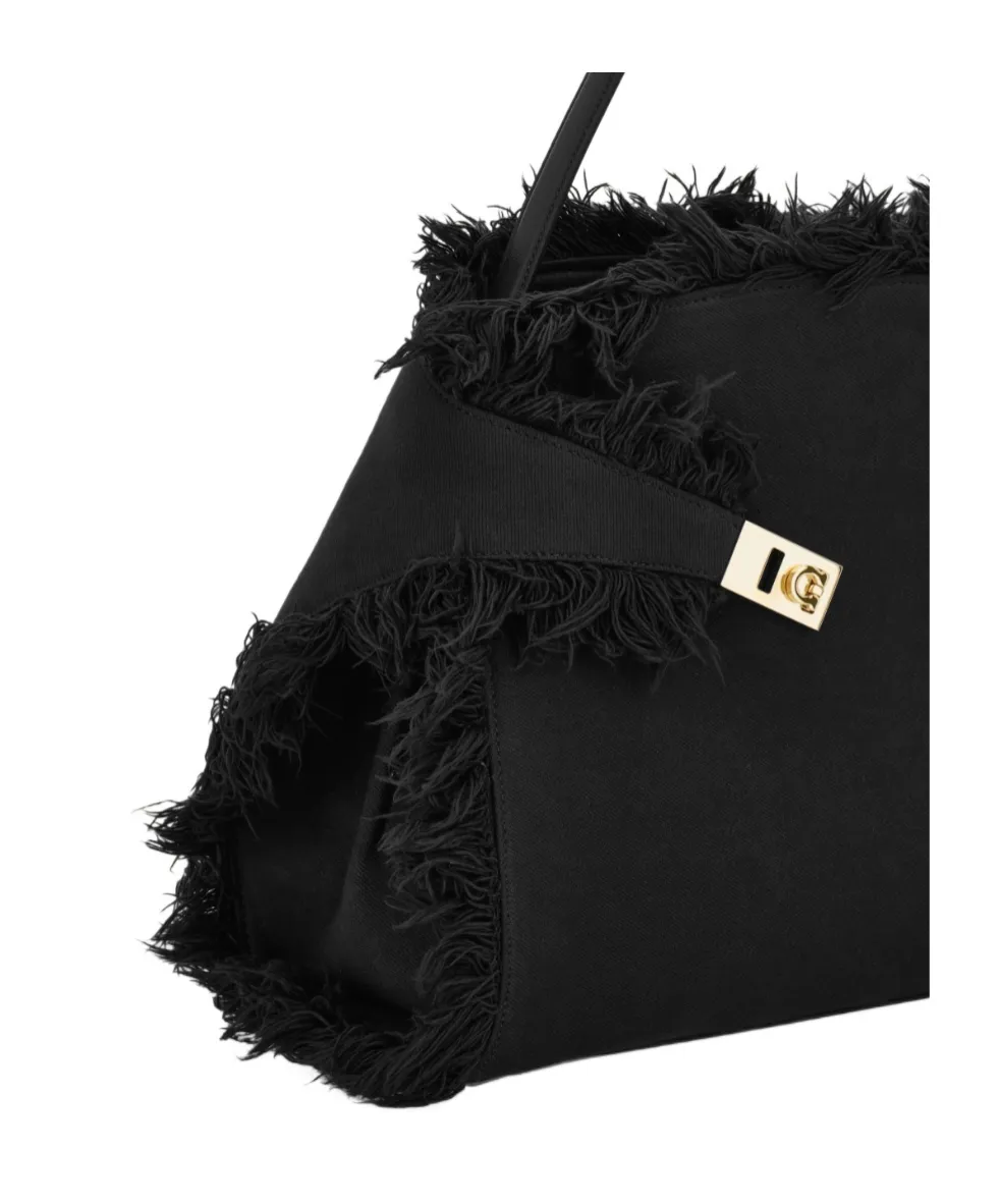 Fringed Hug Soft Shoulder Bag