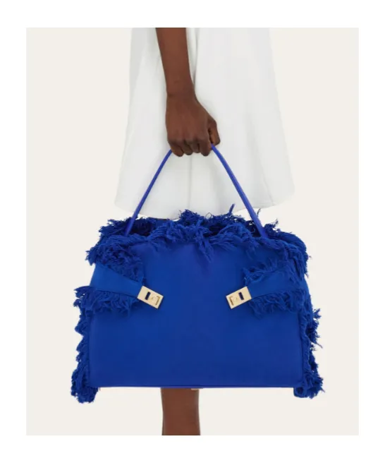 Fringed Hug Soft Shoulder Bag
