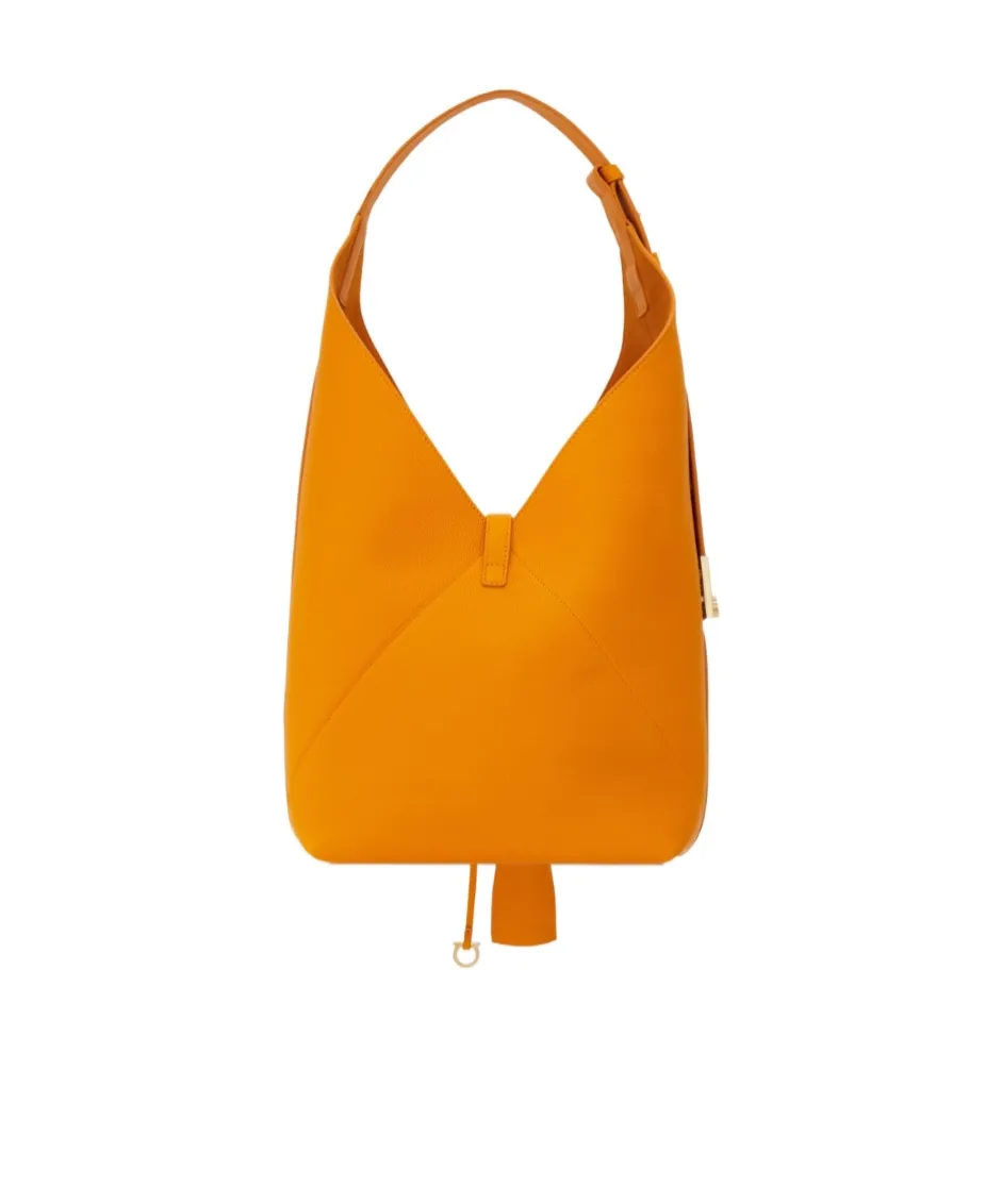 V-Shaped Hobo Bag