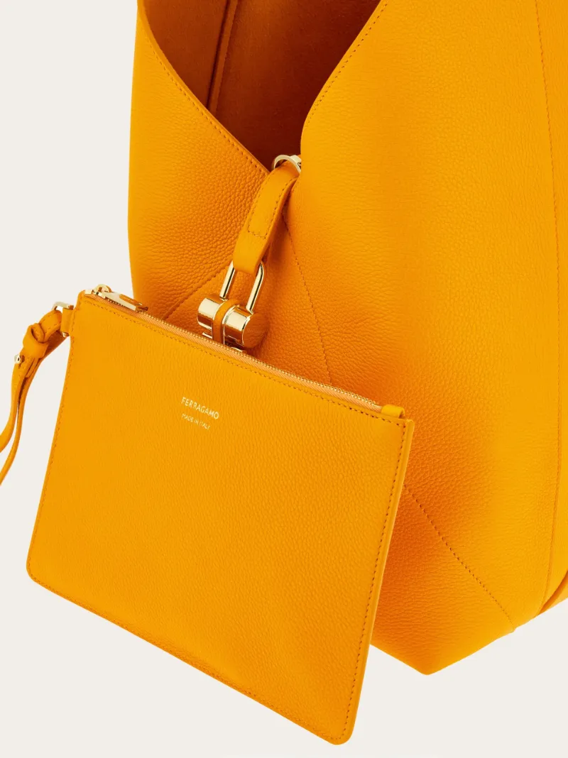 V-Shaped Hobo Bag