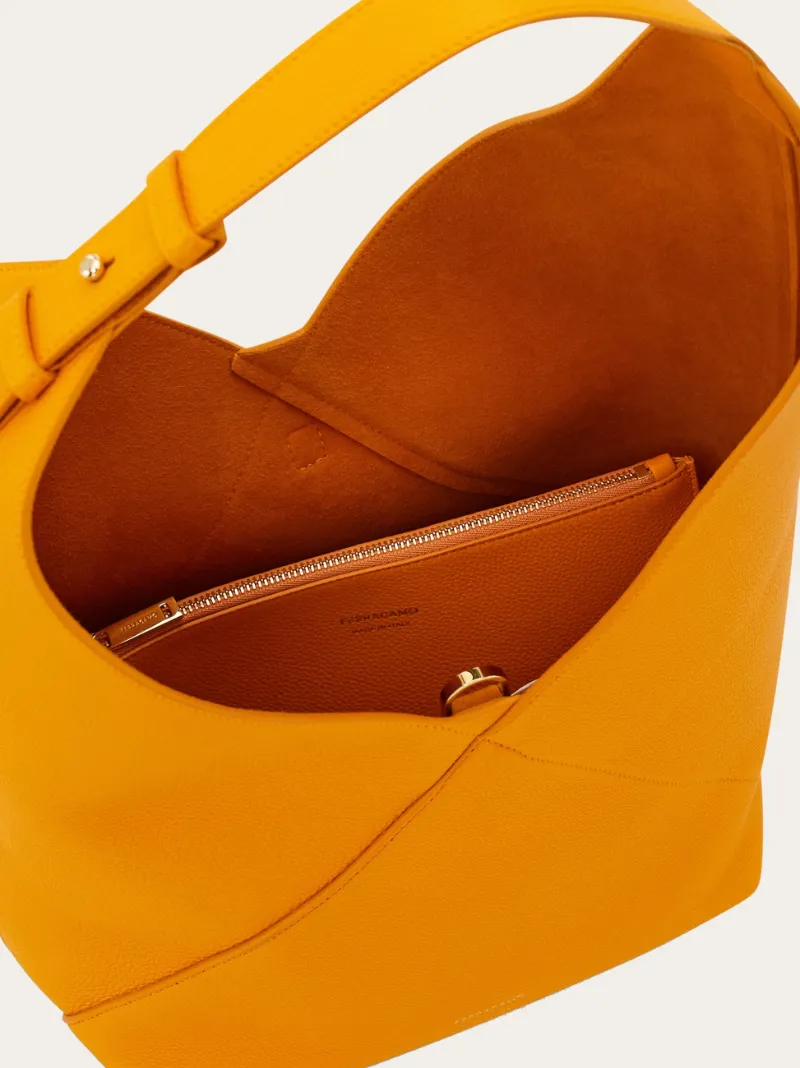 V-Shaped Hobo Bag