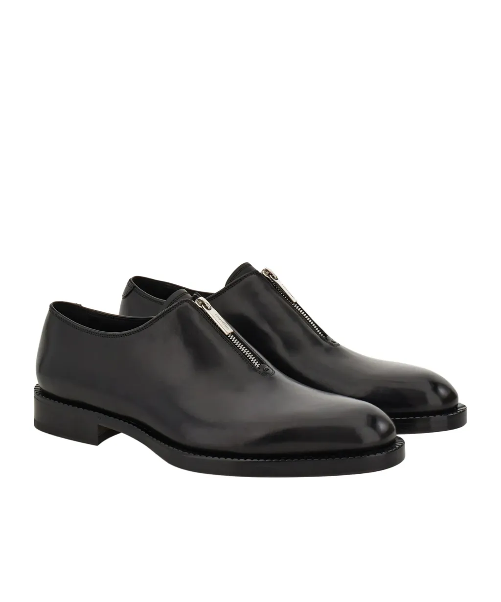 Derby Shoe With Zip Detail